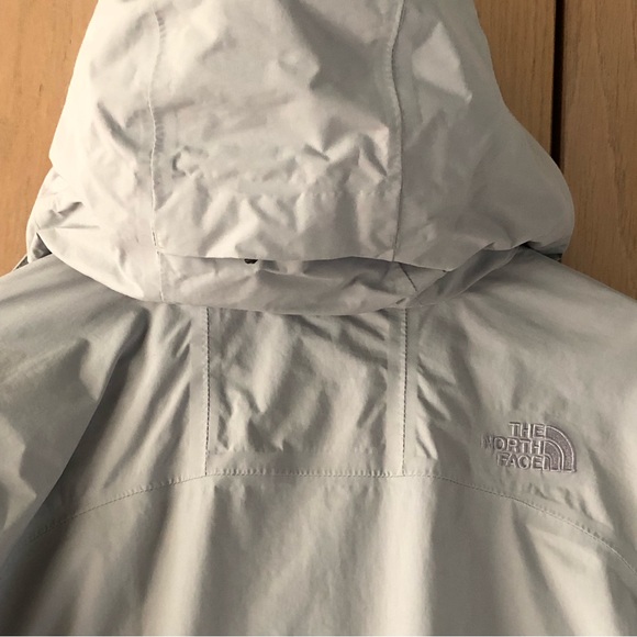 The North Face Gray HyVent Waterproof Full Zip Removeable Hood Jacket Men's L - Picture 6 of 13